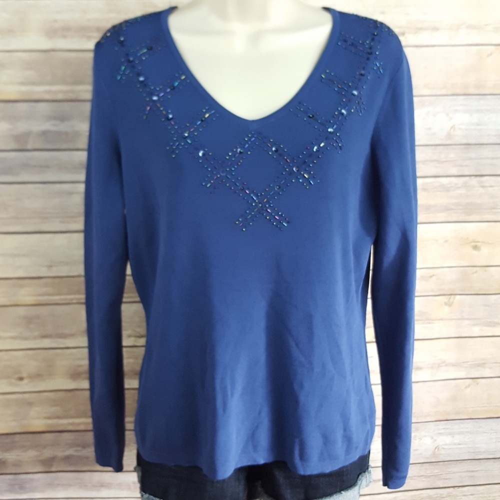 East 5th royal blue sweater